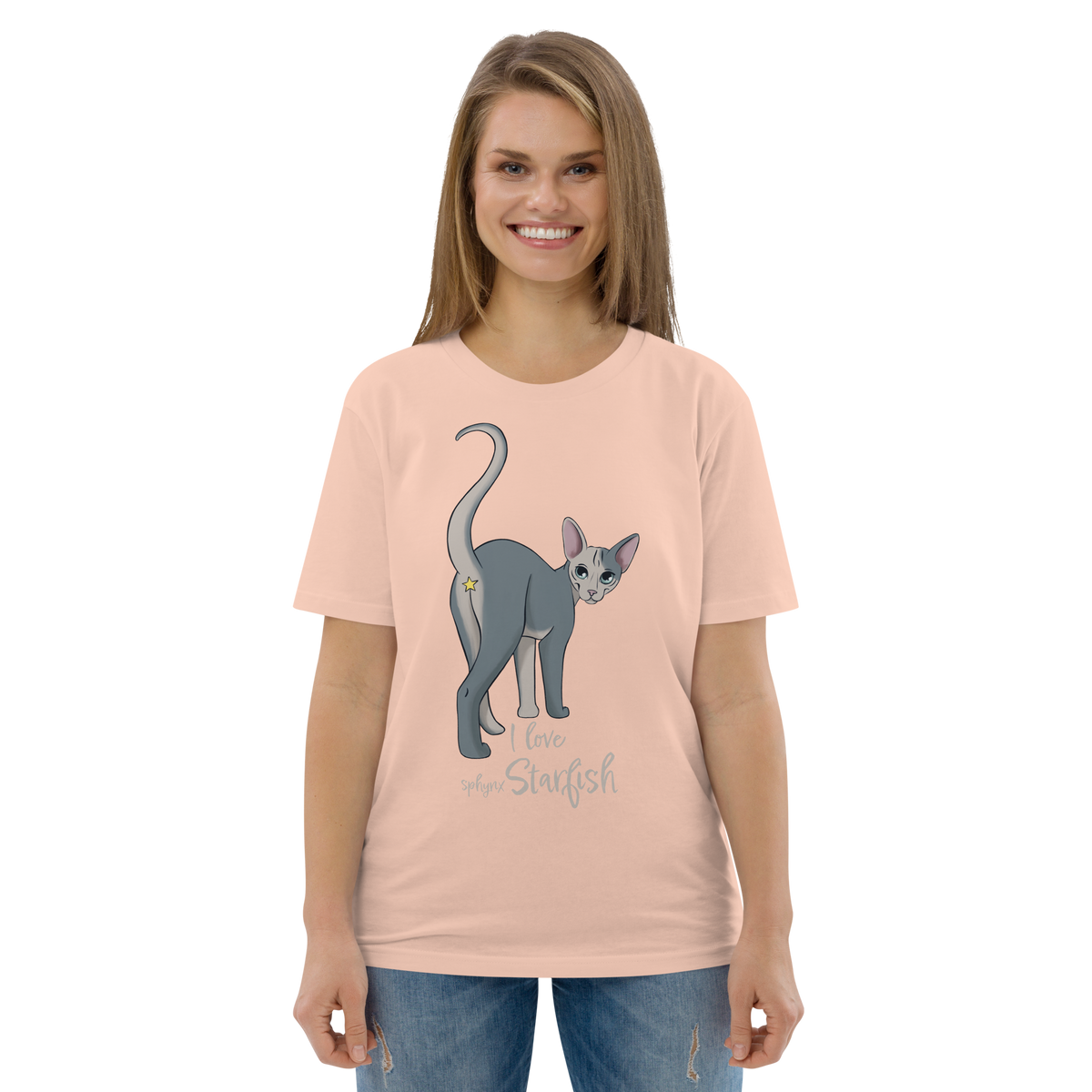 "I LOVE SPHYNX STARFISH" UNISEX ECO TEE by ReNewedPet