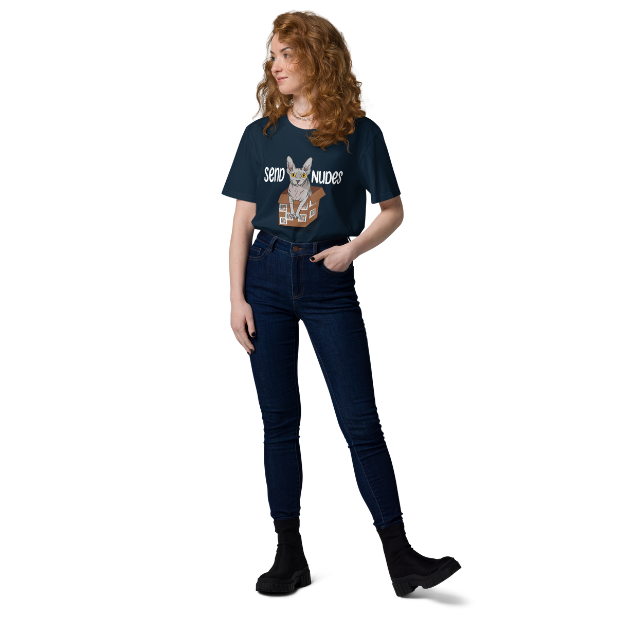 "SEND NUDES" UNISEX ECO TEE by ReNewedPet