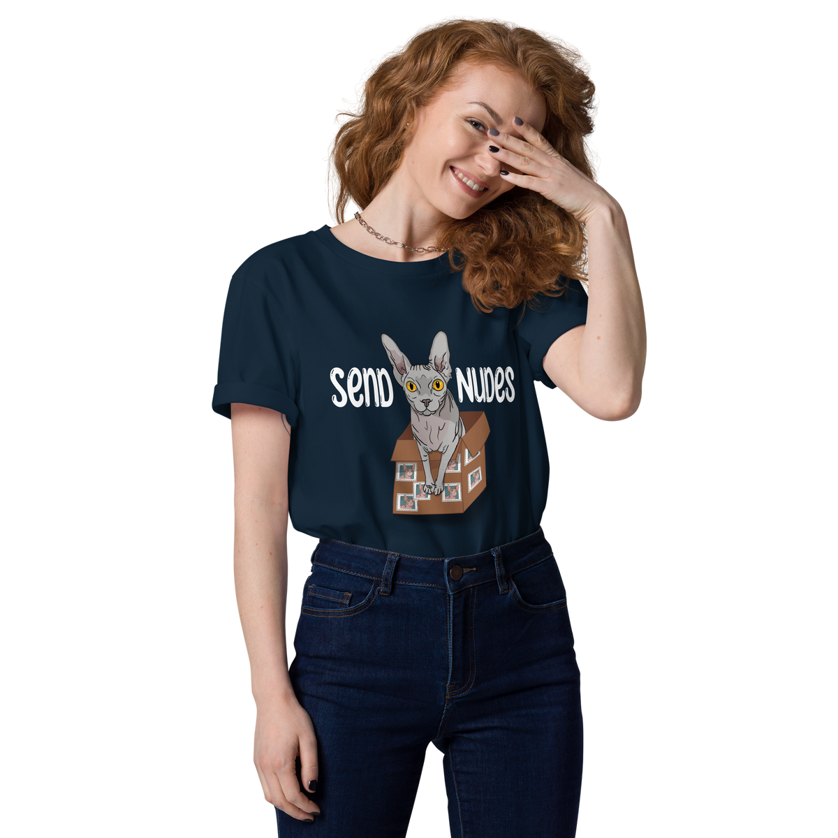 "SEND NUDES" UNISEX ECO TEE by ReNewedPet