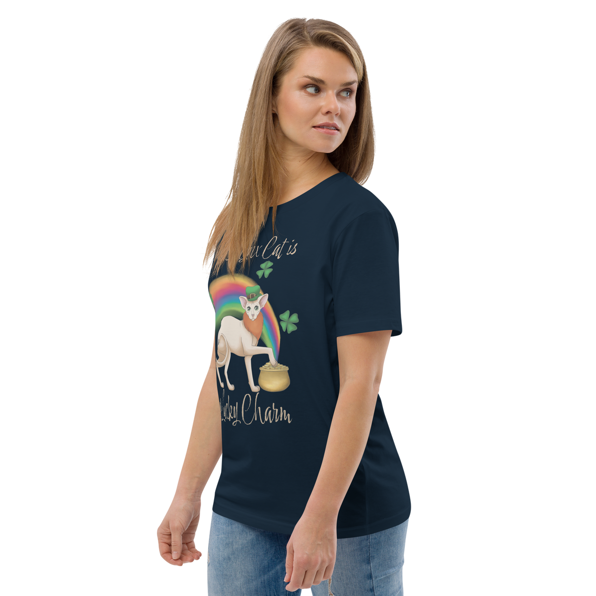 "MY SPHYNX CAT IS MY LUCKY CHARM" - UNISEX TEE by ReNewedPet