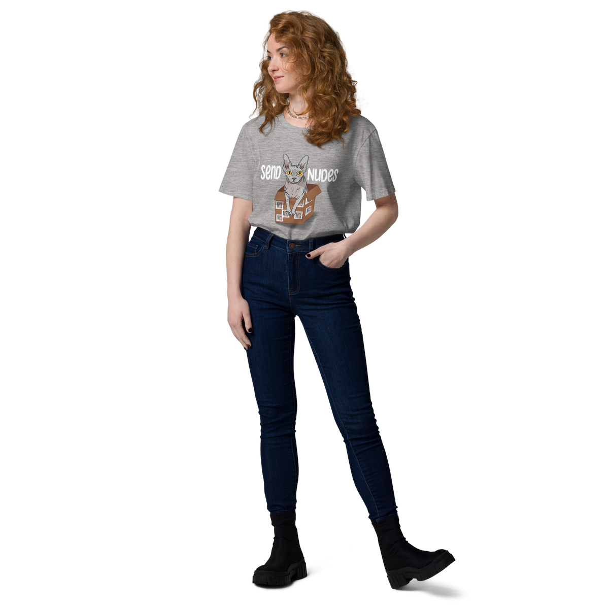 "SEND NUDES" UNISEX ECO TEE by ReNewedPet