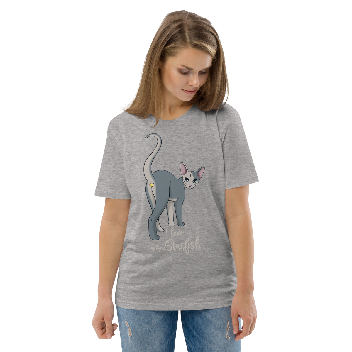 "I LOVE SPHYNX STARFISH" UNISEX ECO TEE by ReNewedPet