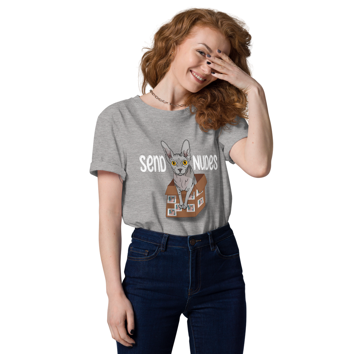 "SEND NUDES" UNISEX ECO TEE by ReNewedPet