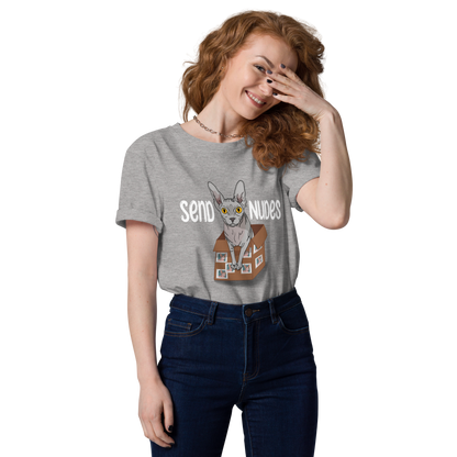 "SEND NUDES" UNISEX ECO TEE by ReNewedPet