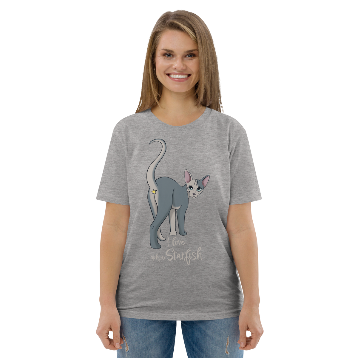 "I LOVE SPHYNX STARFISH" UNISEX ECO TEE by ReNewedPet
