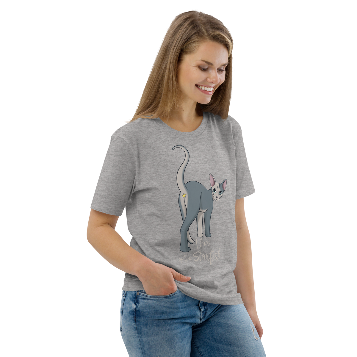 "I LOVE SPHYNX STARFISH" UNISEX ECO TEE by ReNewedPet