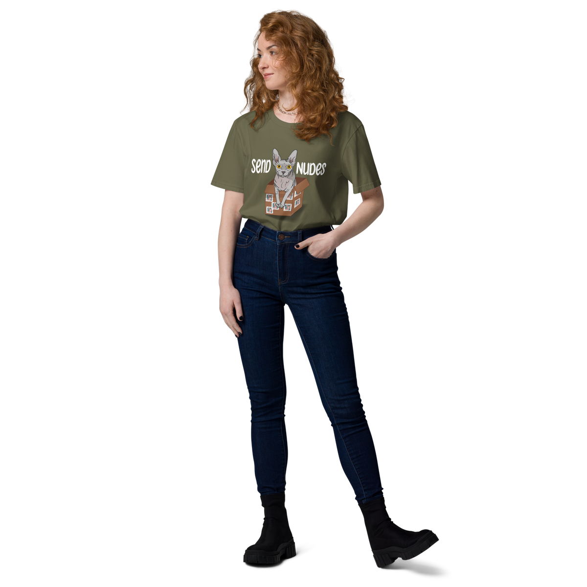 "SEND NUDES" UNISEX ECO TEE by ReNewedPet