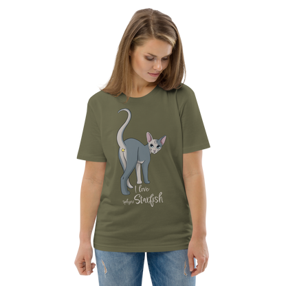 "I LOVE SPHYNX STARFISH" UNISEX ECO TEE by ReNewedPet