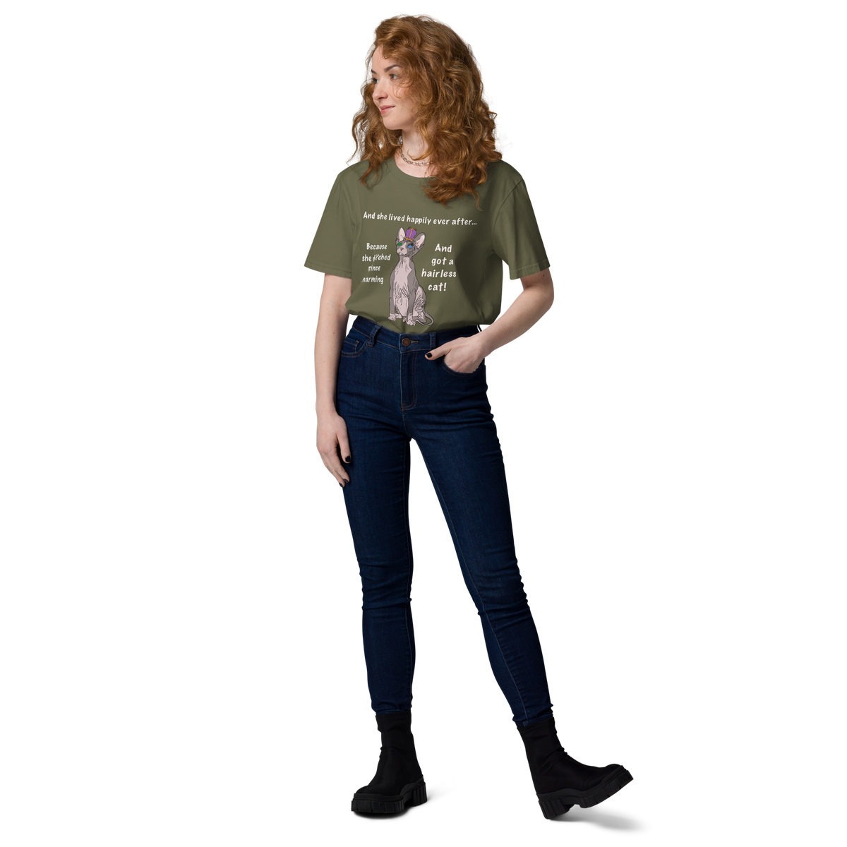 "DITCHED PRINCE CHARMING & GOT A SPHYNX CAT" ECO TEE by ReNewedPet