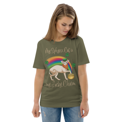 "MY SPHYNX CAT IS MY LUCKY CHARM" - UNISEX TEE by ReNewedPet