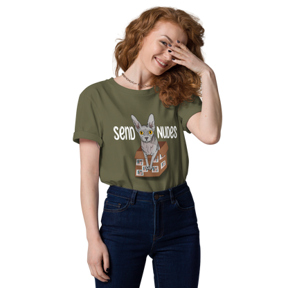"SEND NUDES" UNISEX ECO TEE by ReNewedPet