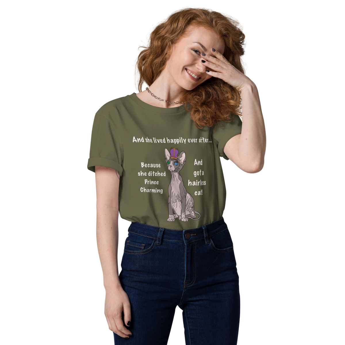 "DITCHED PRINCE CHARMING & GOT A SPHYNX CAT" ECO TEE by ReNewedPet