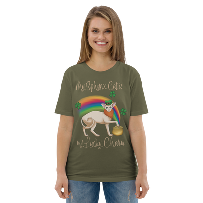 "MY SPHYNX CAT IS MY LUCKY CHARM" - UNISEX TEE by ReNewedPet