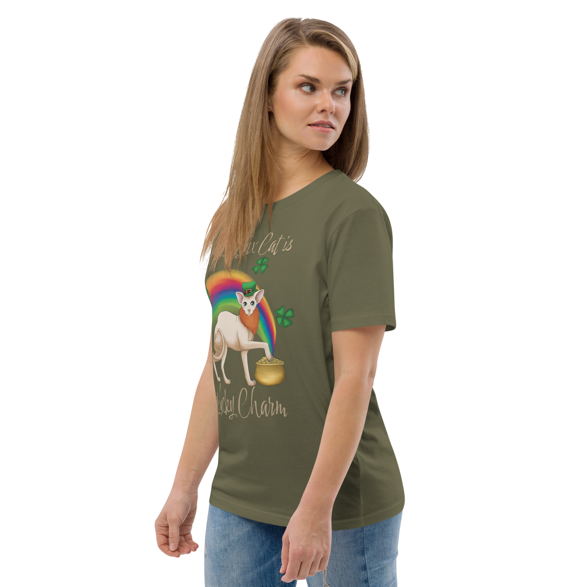 "MY SPHYNX CAT IS MY LUCKY CHARM" - UNISEX TEE by ReNewedPet