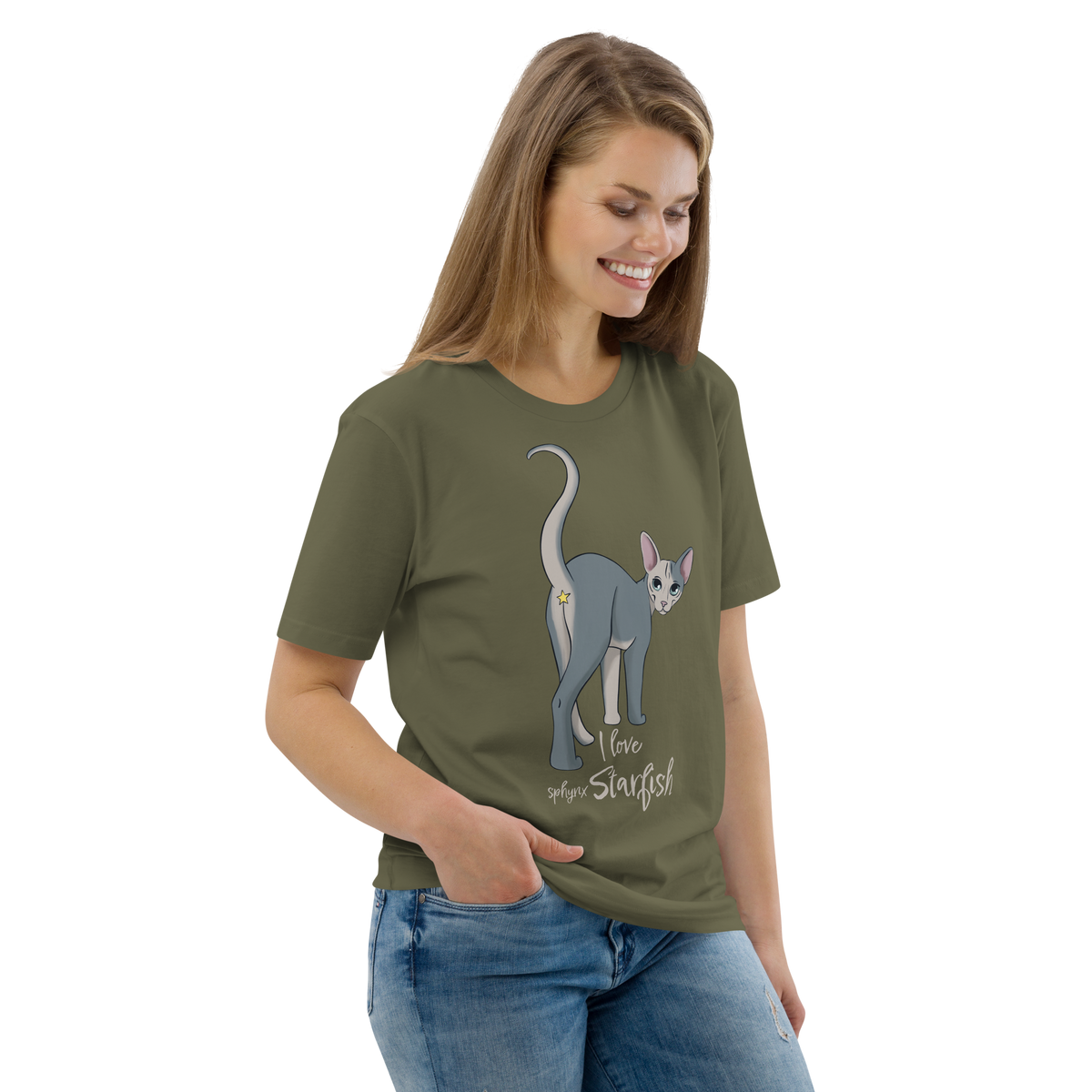 "I LOVE SPHYNX STARFISH" UNISEX ECO TEE by ReNewedPet