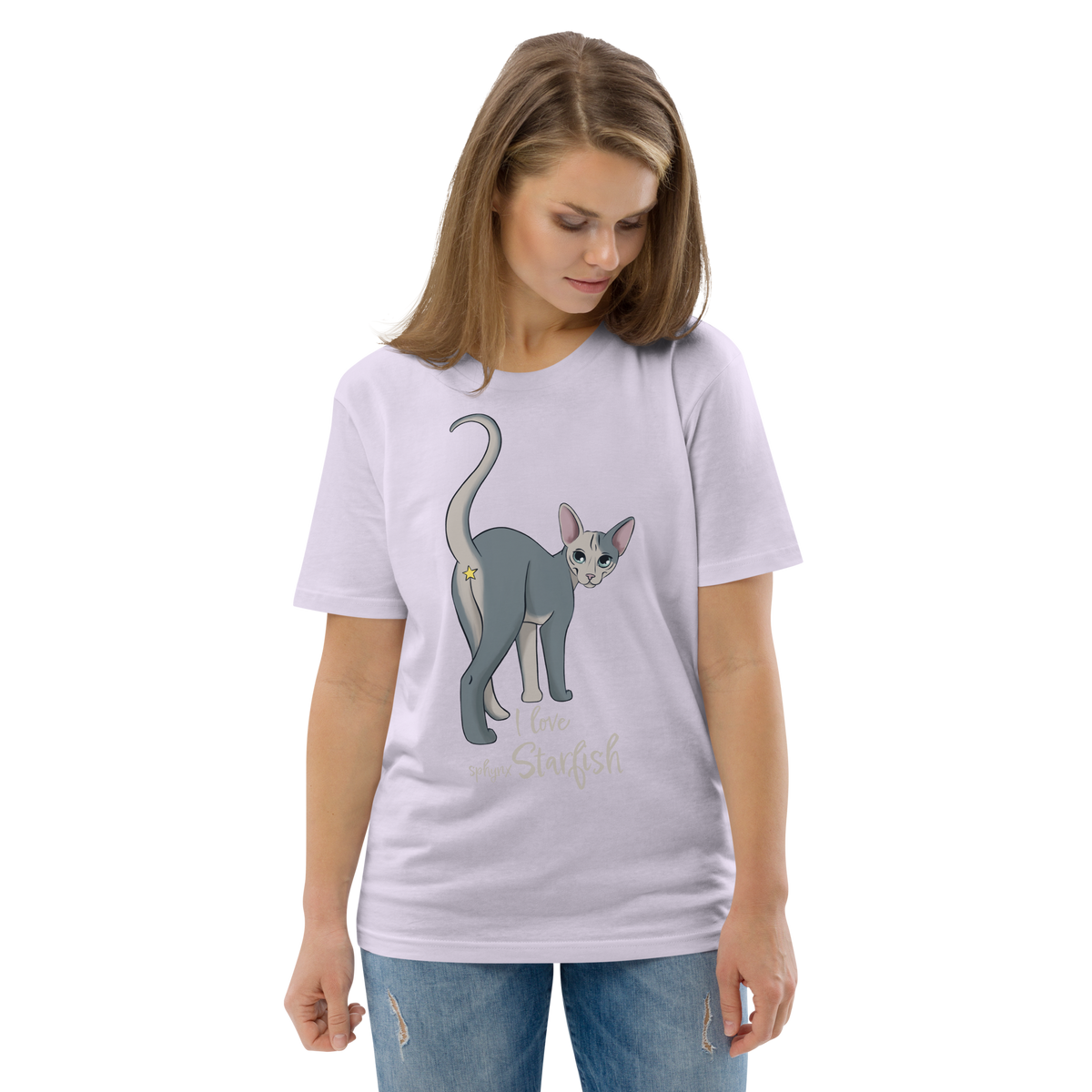 "I LOVE SPHYNX STARFISH" UNISEX ECO TEE by ReNewedPet