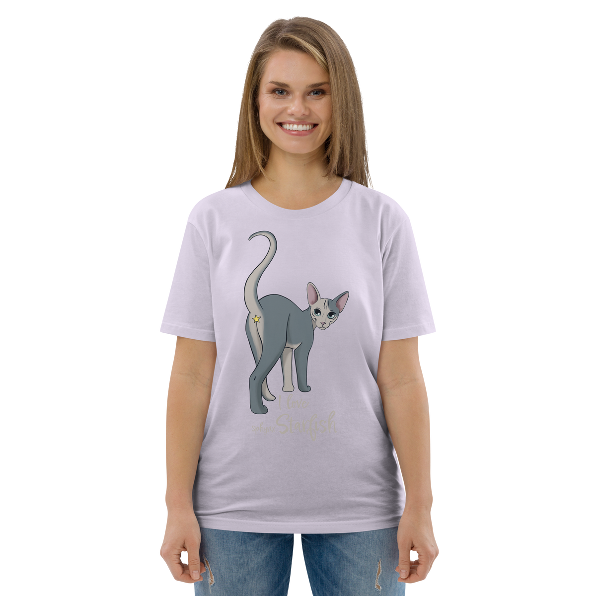 "I LOVE SPHYNX STARFISH" UNISEX ECO TEE by ReNewedPet