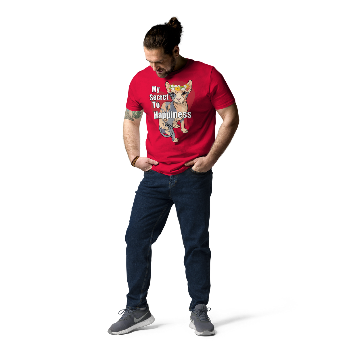 "MY SECRET TO HAPPINESS" UNISEX ECO TEE by ReNewedPet