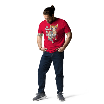 "MY SECRET TO HAPPINESS" UNISEX ECO TEE by ReNewedPet