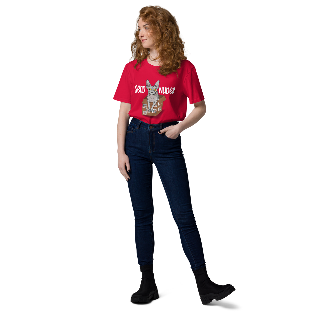 "SEND NUDES" UNISEX ECO TEE by ReNewedPet