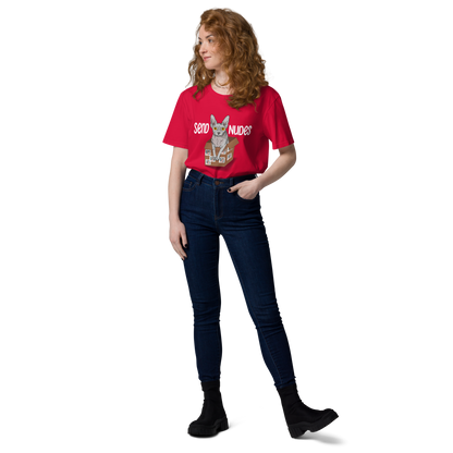 "SEND NUDES" UNISEX ECO TEE by ReNewedPet