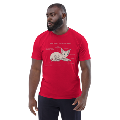 "ANATOMY OF A SPHYNX" UNISEX ORGANIC TEE by ReNewedPet