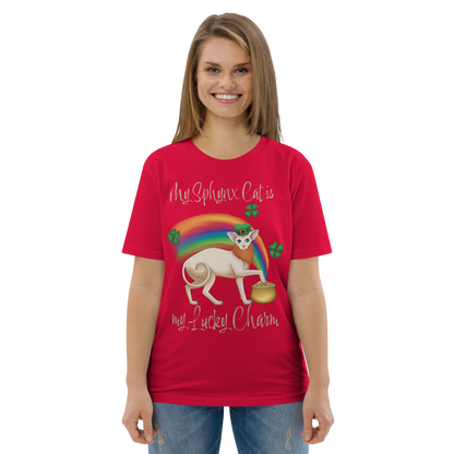 "MY SPHYNX CAT IS MY LUCKY CHARM" - UNISEX TEE by ReNewedPet