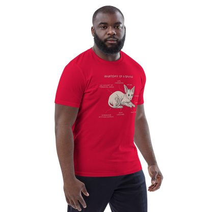 "ANATOMY OF A SPHYNX" UNISEX ORGANIC TEE by ReNewedPet