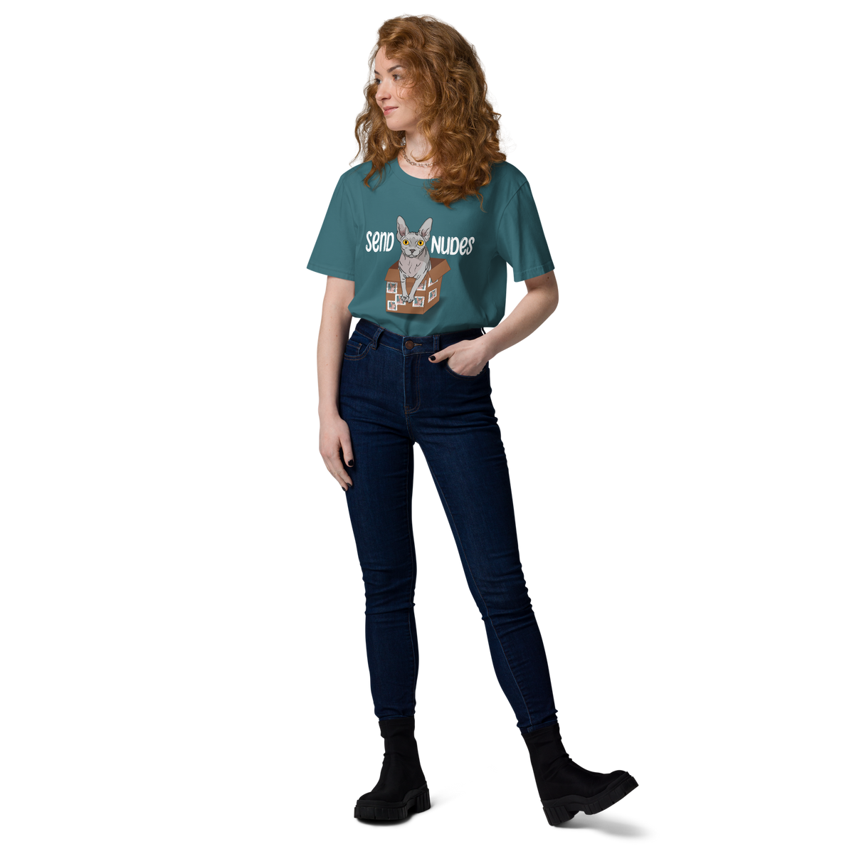"SEND NUDES" UNISEX ECO TEE by ReNewedPet