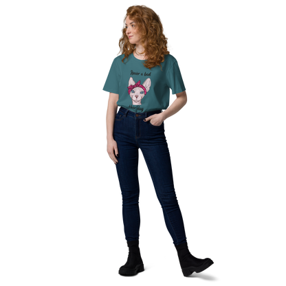 "NEVER A BAD HAIR DAY" UNISEX ECO TEE by ReNewedPet