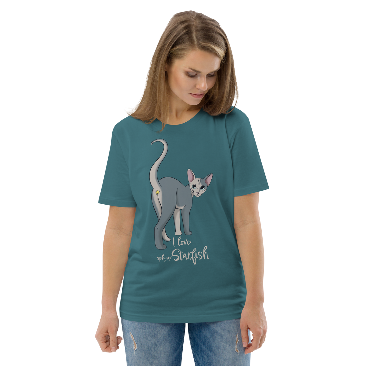 "I LOVE SPHYNX STARFISH" UNISEX ECO TEE by ReNewedPet