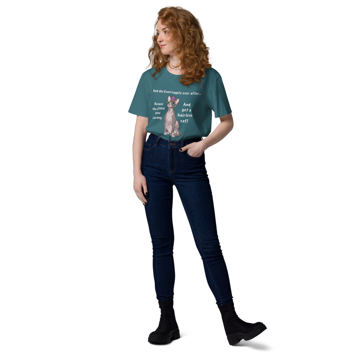 "DITCHED PRINCE CHARMING & GOT A SPHYNX CAT" ECO TEE by ReNewedPet