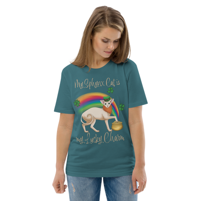 "MY SPHYNX CAT IS MY LUCKY CHARM" - UNISEX TEE by ReNewedPet