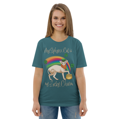 "MY SPHYNX CAT IS MY LUCKY CHARM" - UNISEX TEE by ReNewedPet