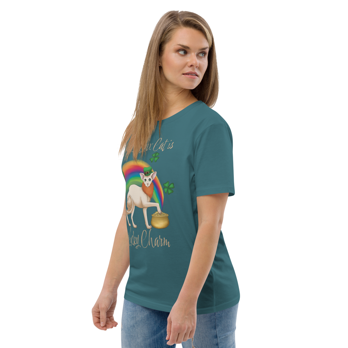 "MY SPHYNX CAT IS MY LUCKY CHARM" - UNISEX TEE by ReNewedPet