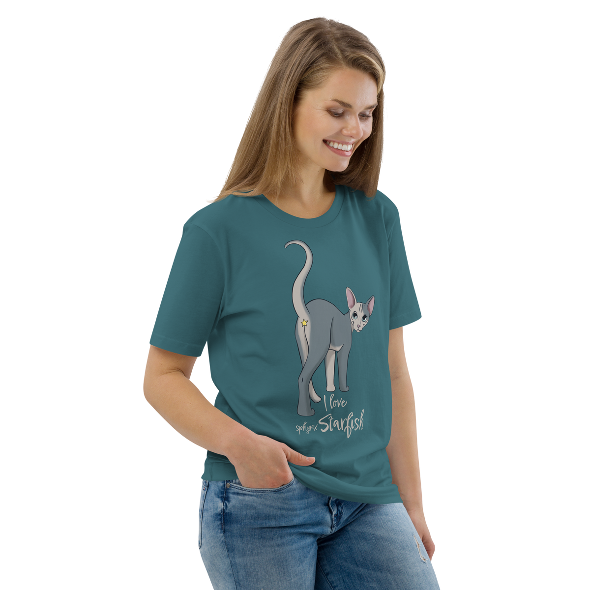 "I LOVE SPHYNX STARFISH" UNISEX ECO TEE by ReNewedPet