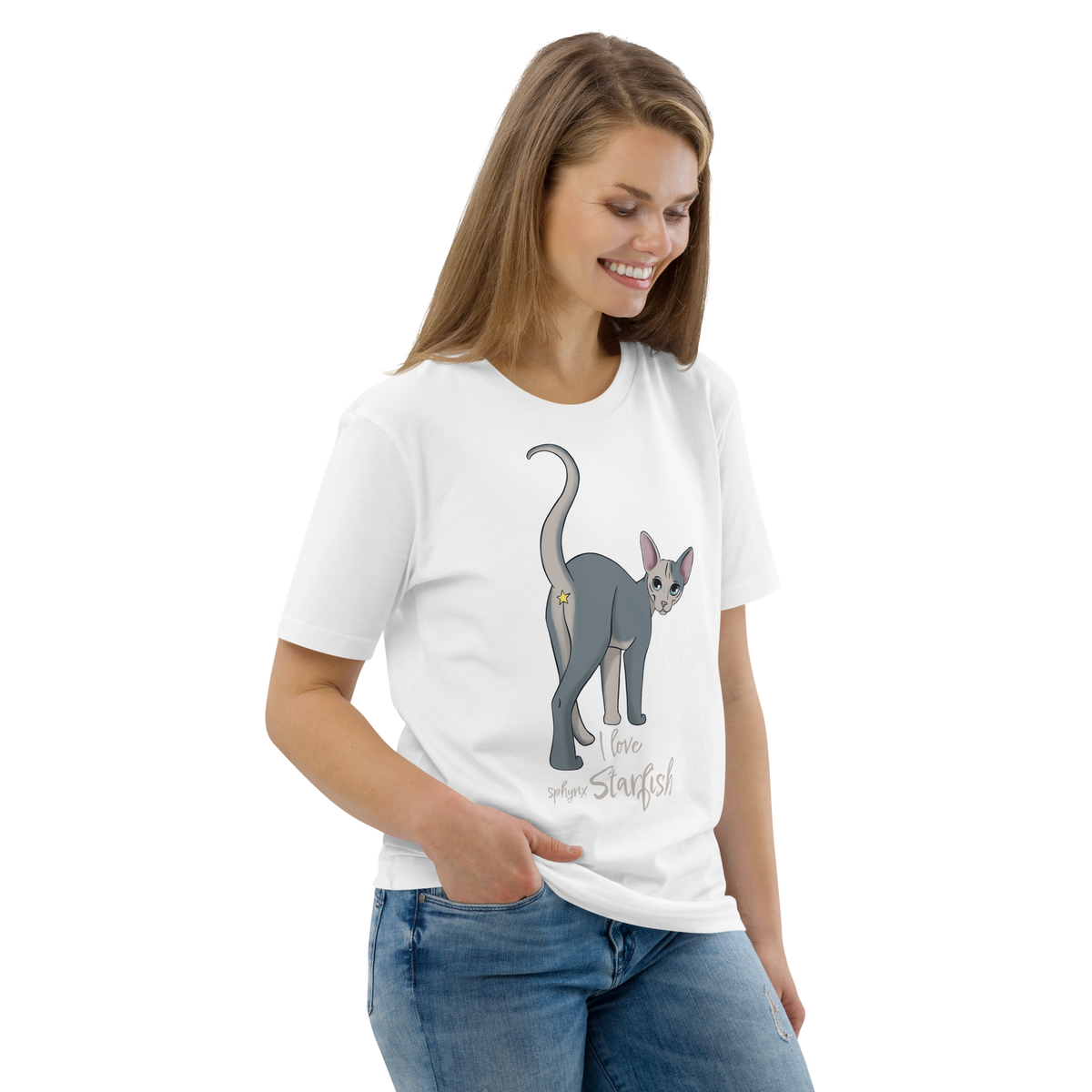 "I LOVE SPHYNX STARFISH" UNISEX ECO TEE by ReNewedPet