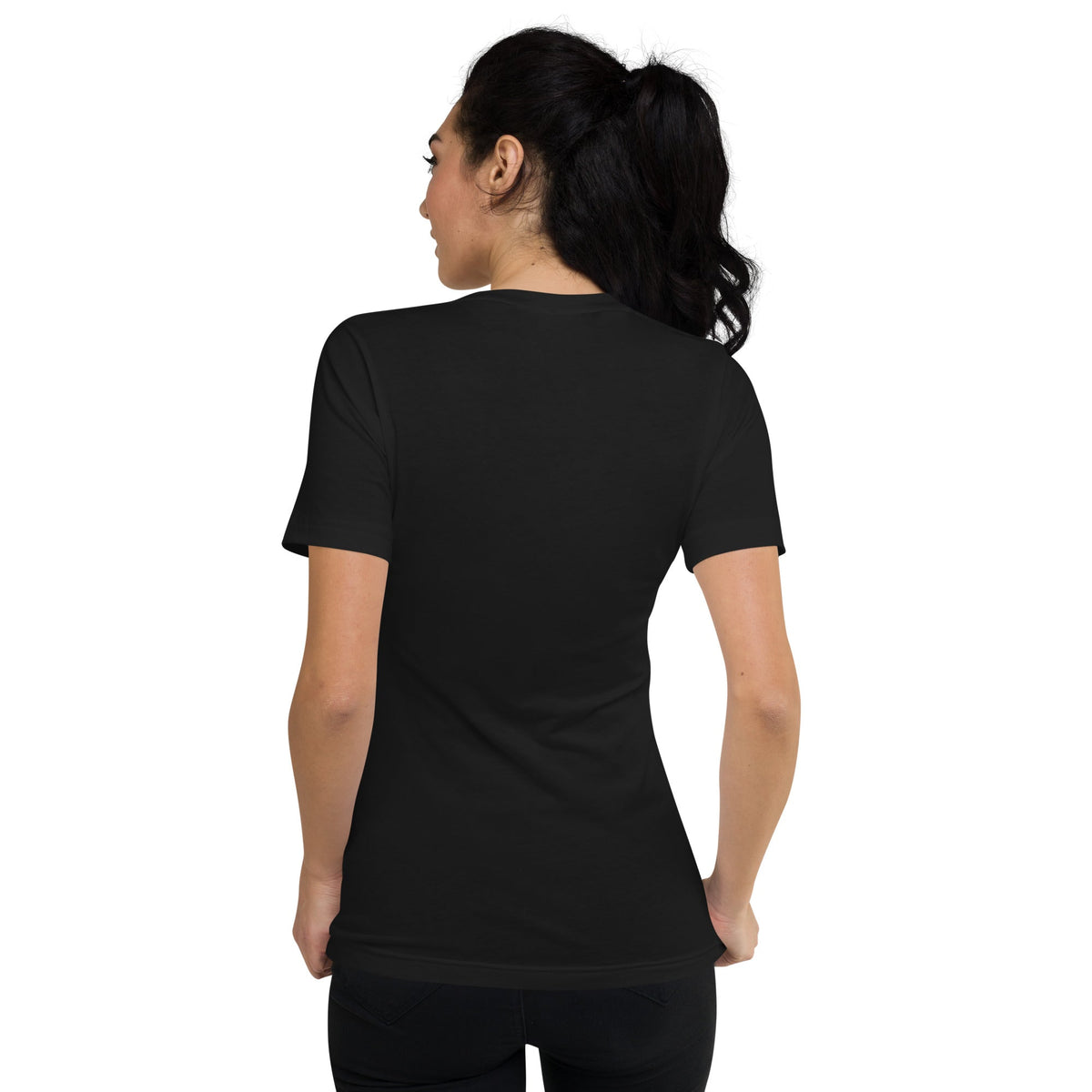 "BEHIND EVERY WOMAN"... SPHYNX V-NECK TEE by ReNewedPet