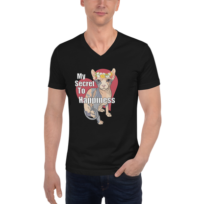 "MY SECRET TO HAPPINESS" ECO TEE by ReNewedPet