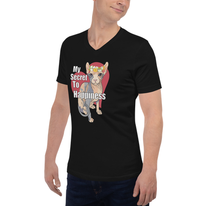 "MY SECRET TO HAPPINESS" ECO TEE by ReNewedPet