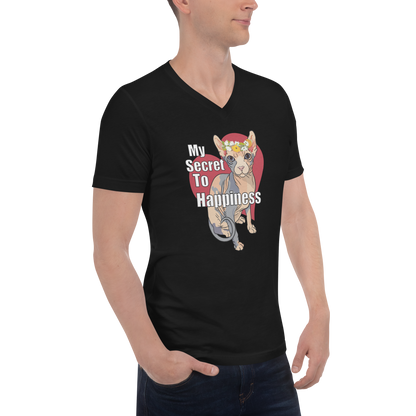 "MY SECRET TO HAPPINESS" ECO TEE by ReNewedPet