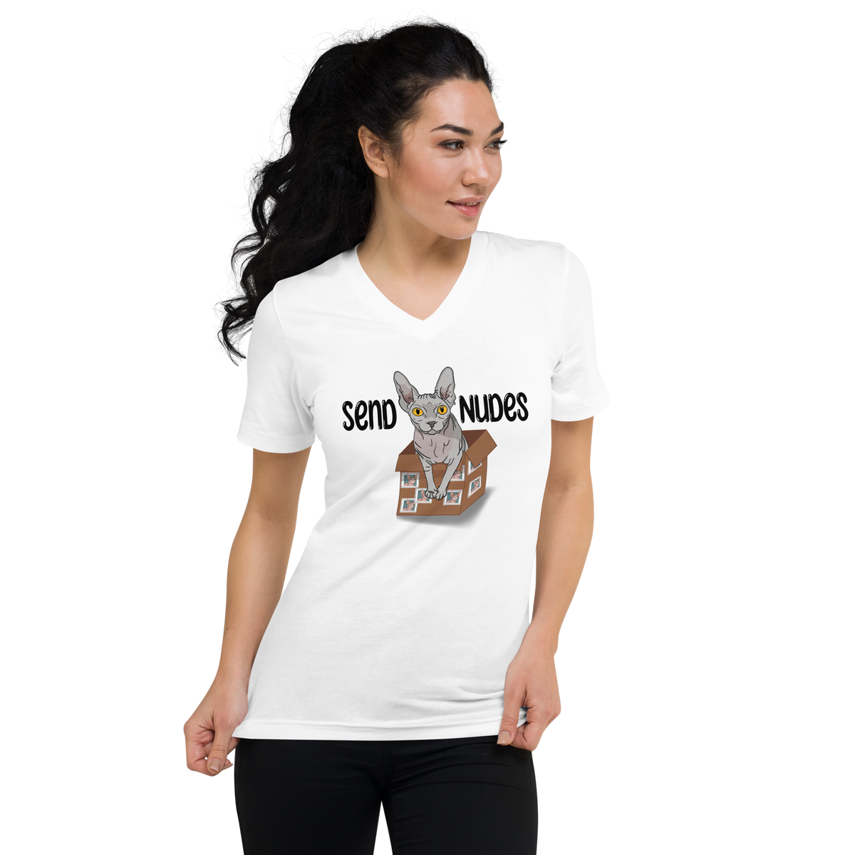 "SEND NUDES" UNISEX ECO TEE by ReNewedPet