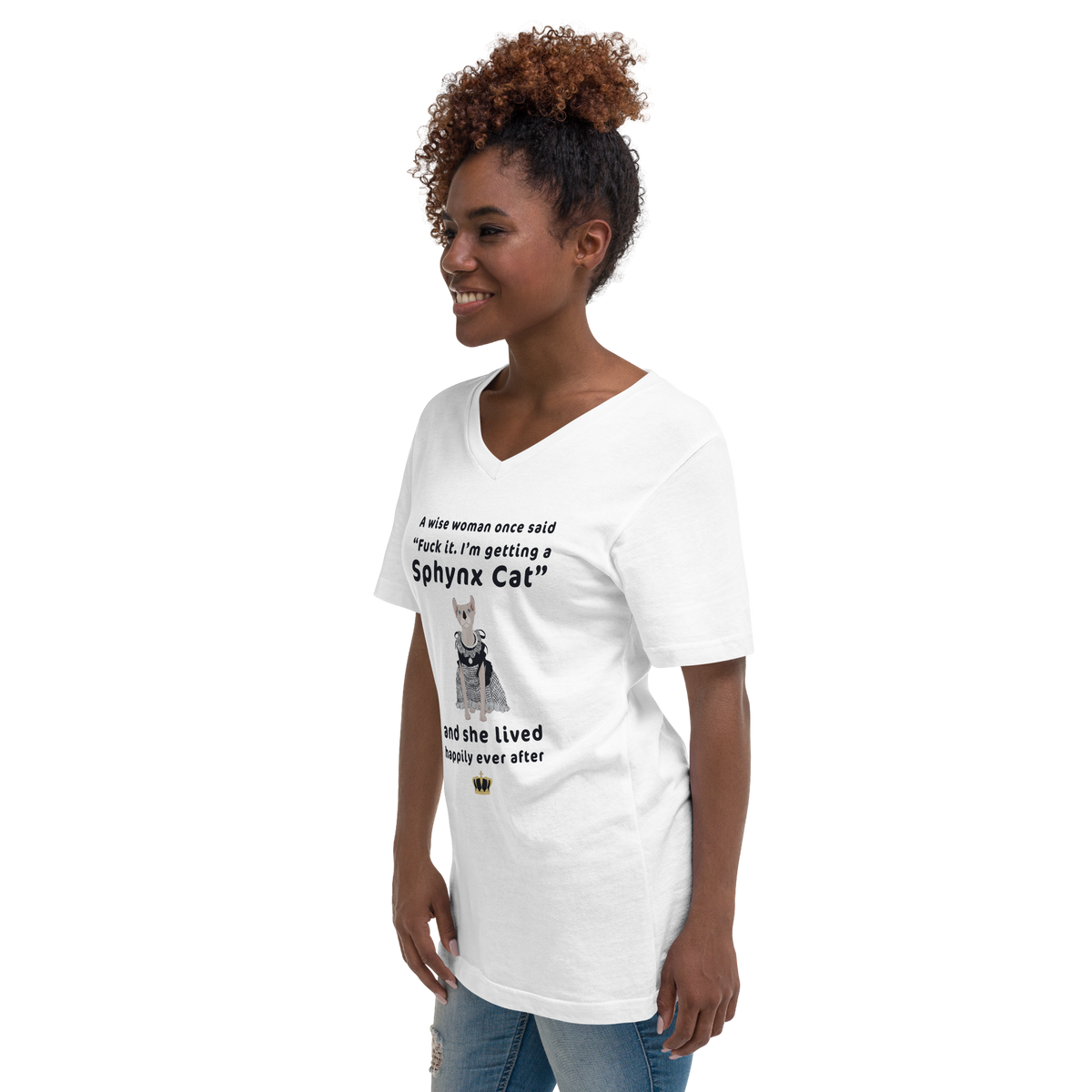 "DITCHED PRINCE CHARMING & GOT A SPHYNX CAT" ECO TEE by ReNewedPet