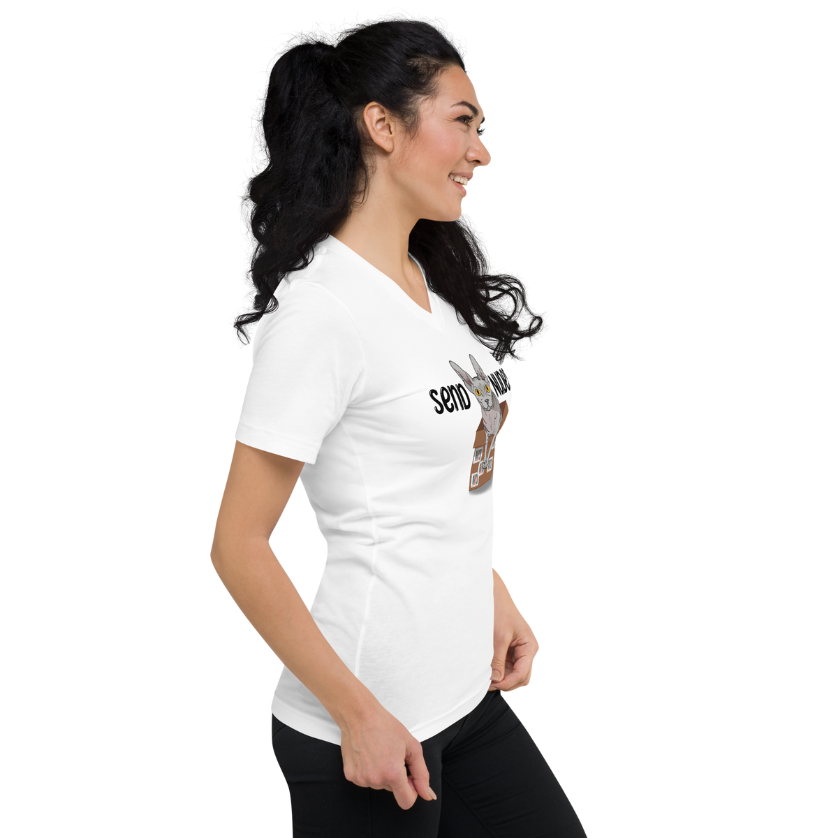 "SEND NUDES" UNISEX ECO TEE by ReNewedPet