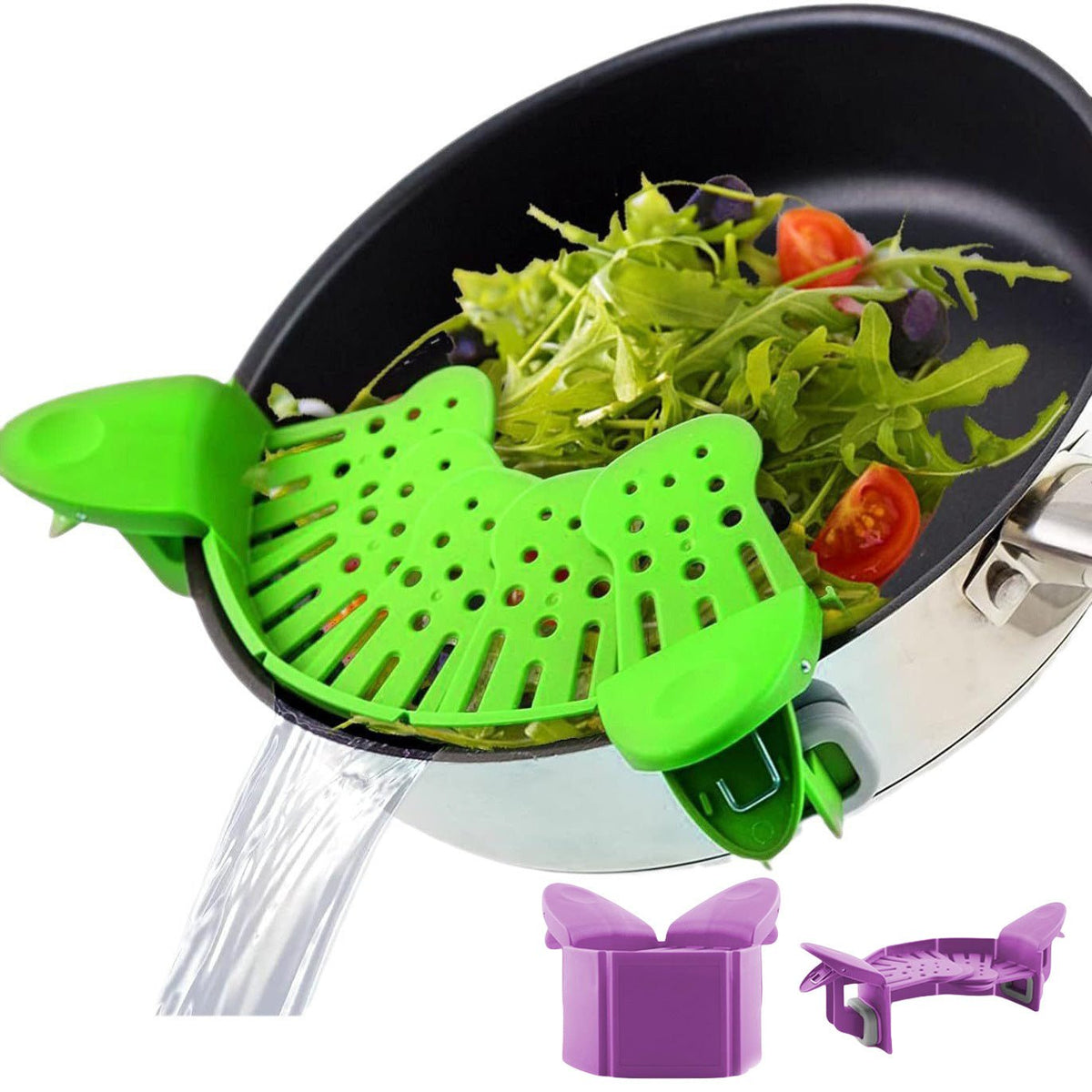 🍝 Universal Silicone Clip-On Pot StrainerPot StrainersTorqelo.com