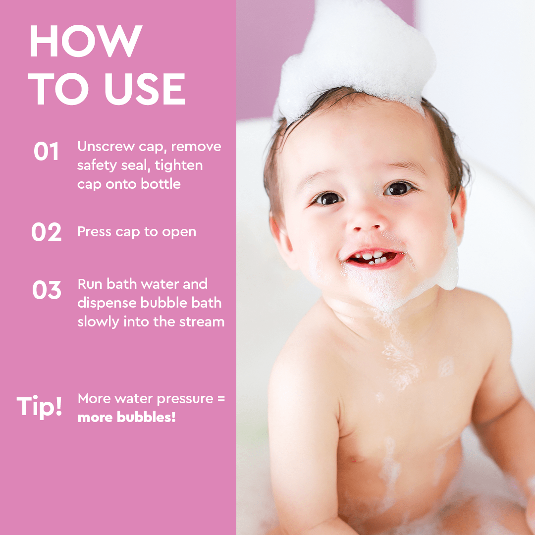 Hypoallergenic baby bubble bath – view 3