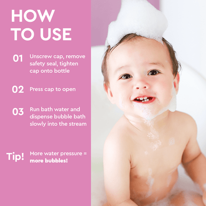 Hypoallergenic baby bubble bath – view 3