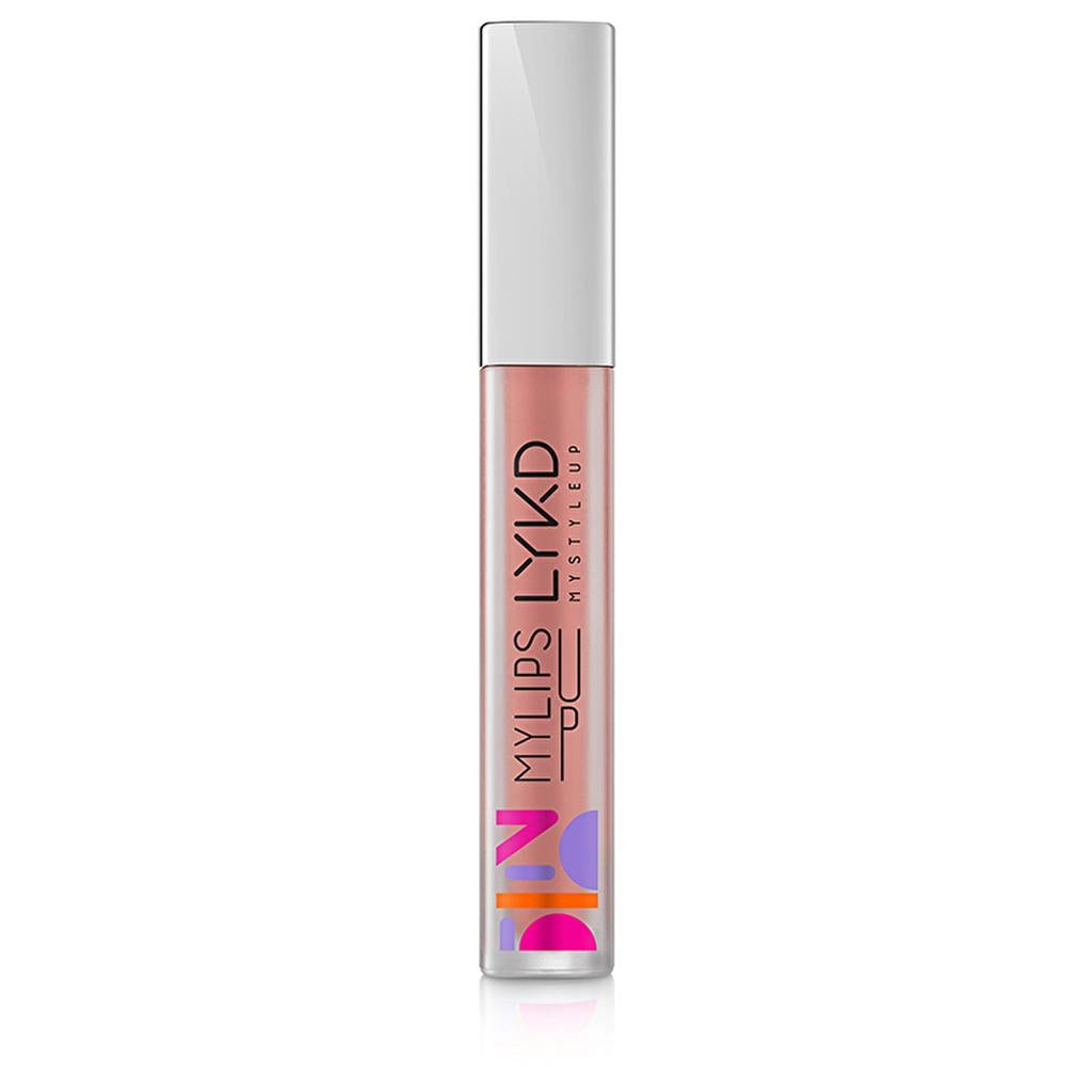 LYKD Liquid Matte Lipstick 129 Nude Up Velvet Finish by Beauty Care Bag