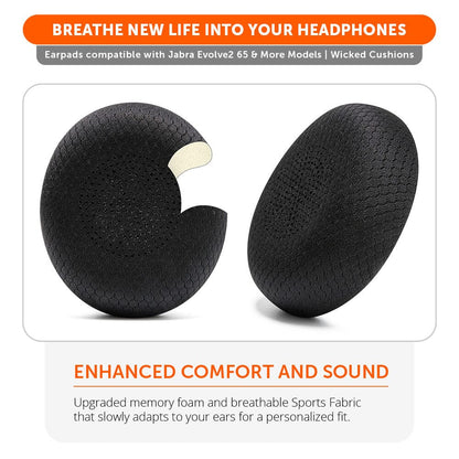 Upgraded Jabra Evolve2 65 Earpads - WC PadZ Evolve2 65Ear PadsTorqelo.com