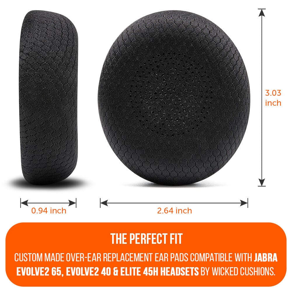 Upgraded Jabra Evolve2 65 Earpads - WC PadZ Evolve2 65Ear PadsTorqelo.com